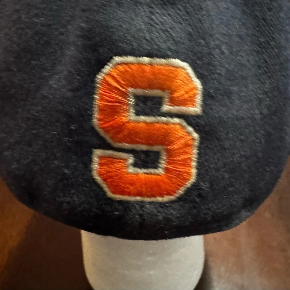 Mens Syracuse Orange Top of the World Navy Embroidered Memory Fitted Hat OSFA